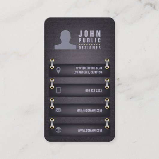 Carte De Visite Style de structure du concepteur (Devant)