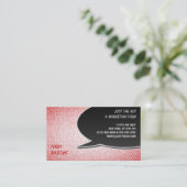 Carte De Visite Style de texture de bulle vocale (Debout devant)