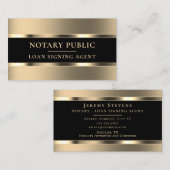 Carte De Visite Style de texture dorée élégant (Devant / Derrière)