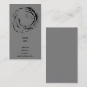 Carte De Visite Style de zen - cercle dans des affaires de (Devant / Derrière)
