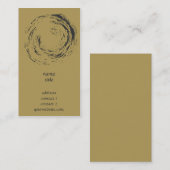 Carte De Visite Style de zen - cercle dans des affaires de (Devant / Derrière)