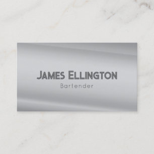 Carte De Visite Style Déco Minimaliste Perle d'Argent
