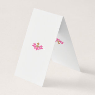 Carte De Visite Style Décor, Rose Chaud, Laiton Antique