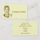 Carte De Visite style des années 50 (Devant / Derrière)