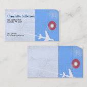 Carte De Visite Style d'étiquette de bagage (Devant / Derrière)