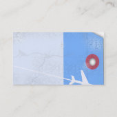 Carte De Visite Style d'étiquette de bagage (Dos)