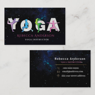 Carte De Visite Style d'instructeur de yoga moderne | Guérison hol