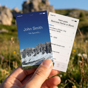 Carte De Visite Style d'interface utilisateur plat personnalisable