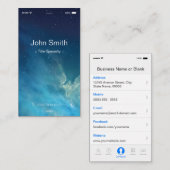 Carte De Visite Style d'interface utilisateur plat simple et génér (Devant / Derrière)