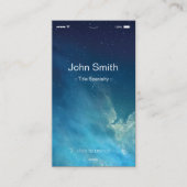 Carte De Visite Style d'interface utilisateur plat simple et génér (Devant)