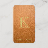 Carte De Visite Style d'iPhone de cuir de moquerie de brun de (Devant)