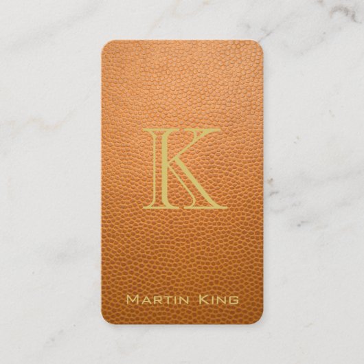 Carte De Visite Style d'iPhone de cuir de moquerie de brun de (Devant)