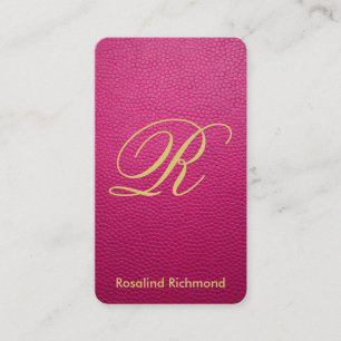 Carte De Visite Style d'iPhone de cuir de moquerie de rose de