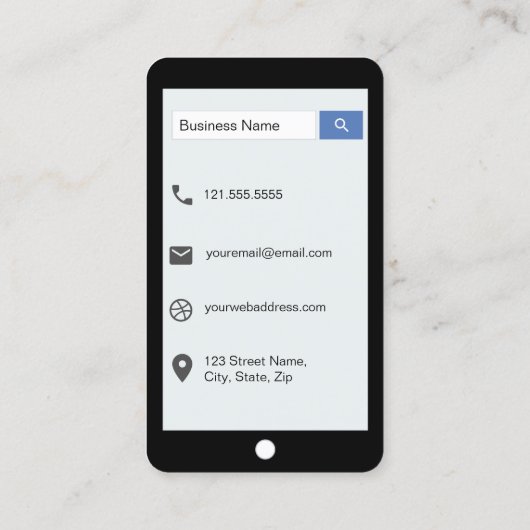 Carte De Visite Style d'iPhone de cuir de moquerie de rose de (Dos)