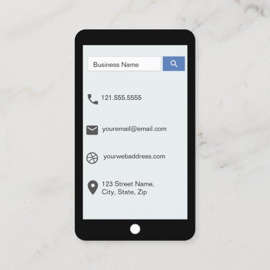 Carte De Visite Style d'iPhone de cuir de moquerie de rose de (Dos)