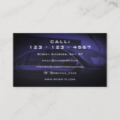 Carte De Visite Style du panneau de commande de voiture  (Dos)