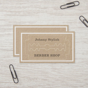 Carte De Visite Style élégant de coiffeur de sembler lumineux ch