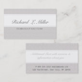 Carte De Visite Style élégant simple (Devant / Derrière)