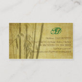 Carte De Visite Style en bambou (Dos)