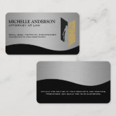 Carte De Visite Style Exécutif | Logo de la Justice (Devant / Derrière)