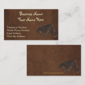 Carte De Visite Style Faux Stitted Leather Wrangler XI (Devant / Derrière)