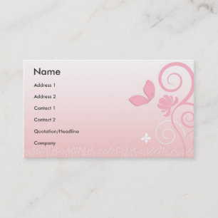Carte De Visite Style floral