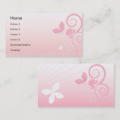 Carte De Visite Style floral (Devant / Derrière)