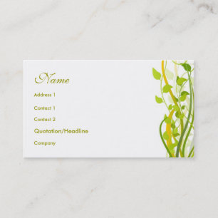 Carte De Visite Style floral