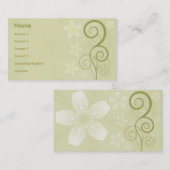 Carte De Visite Style floral (Devant / Derrière)