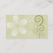 Carte De Visite Style floral (Dos)