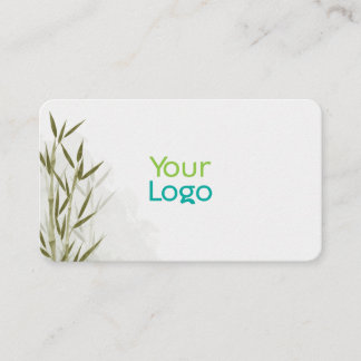 Carte De Visite Style floral bambou minimaliste