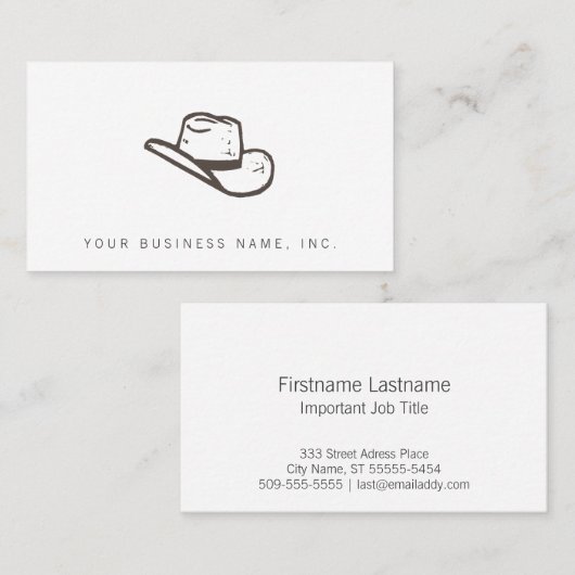 Carte De Visite Style foncé d'impression typographique de (Devant / Derrière)