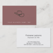 Carte De Visite Style foncé d'impression typographique de (Devant / Derrière)