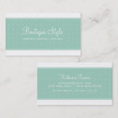 CARTE DE VISITE :: style frais 7 (Devant / Derrière)