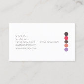 Carte De Visite Style géométrique élégant moderne simple (Dos)