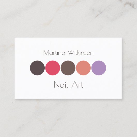 Carte De Visite Style géométrique élégant moderne simple (Devant)