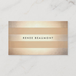 Carte De Visite Style Gold de couleur rayé Designer et Stylist