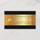 Carte De Visite Style Gold Light Shadow Moderne Art Luxe (Devant)