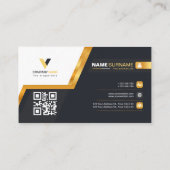 Carte De Visite Style Gold Line Luxe (Dos)
