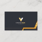 Carte De Visite Style Gold Line Luxe (Devant)