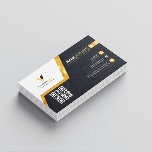 Carte De Visite Style Gold Line Luxe