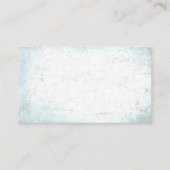 Carte De Visite style grunge bleu et orange (Dos)