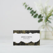 Carte De Visite Style Grunge Tordu Look (Debout devant)