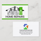 Carte De Visite Style Handyman Outils Bâtiment (Devant / Derrière)