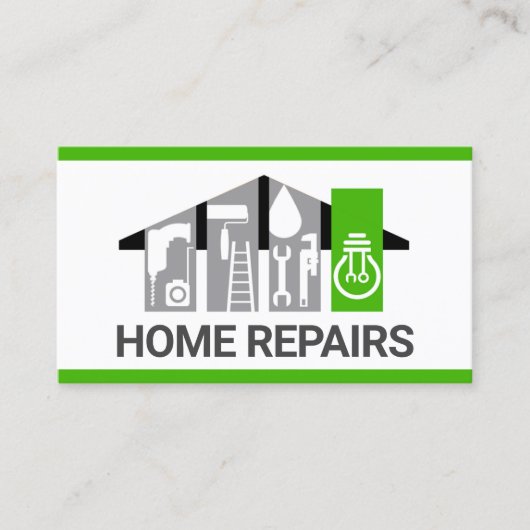 Carte De Visite Style Handyman Outils Bâtiment (Devant)