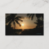 Carte De Visite Style Hawaï d'île (Dos)