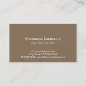 Carte De Visite Style Letterpress Buck Mule Deer (Dos)