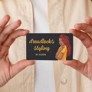 Carte De Visite Style Loctician Dreadlocks