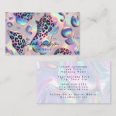 Carte De Visite Style Luxueux Opale Iridescent de Luxe (Devant / Derrière)
