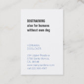 Carte De Visite Style Magazine Grande Dane (Dos)